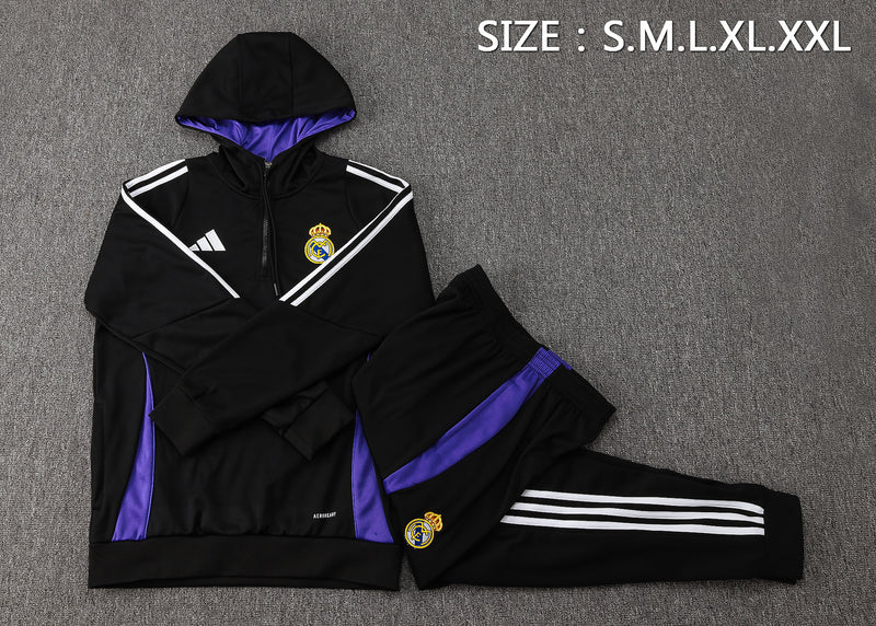 Conjunto de Sudadera con Capucha y Pantalón Real Madrid 24/25