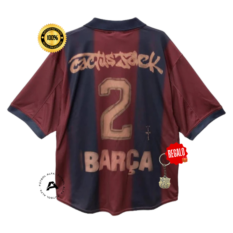 Camiseta Barcelona x Travis Scott 2025 - Lanzamiento - (Versión Oversize)