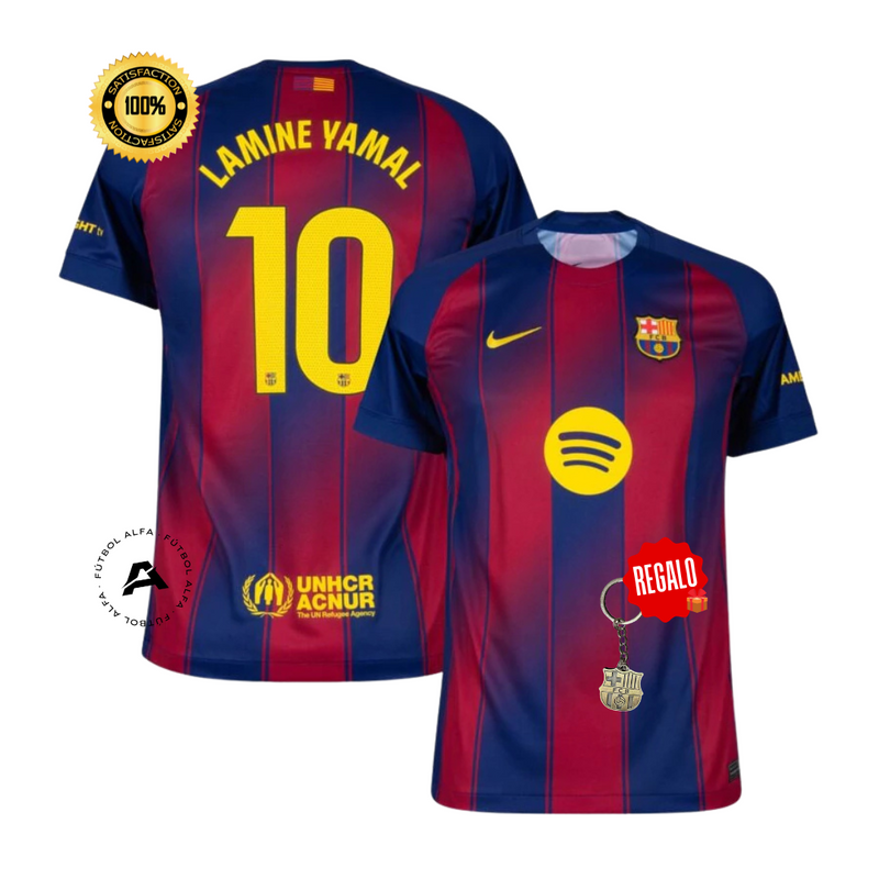 Camiseta Barcelona I 25/26 - Lamine Yamal 10 - Hombre - Versión Aficionado